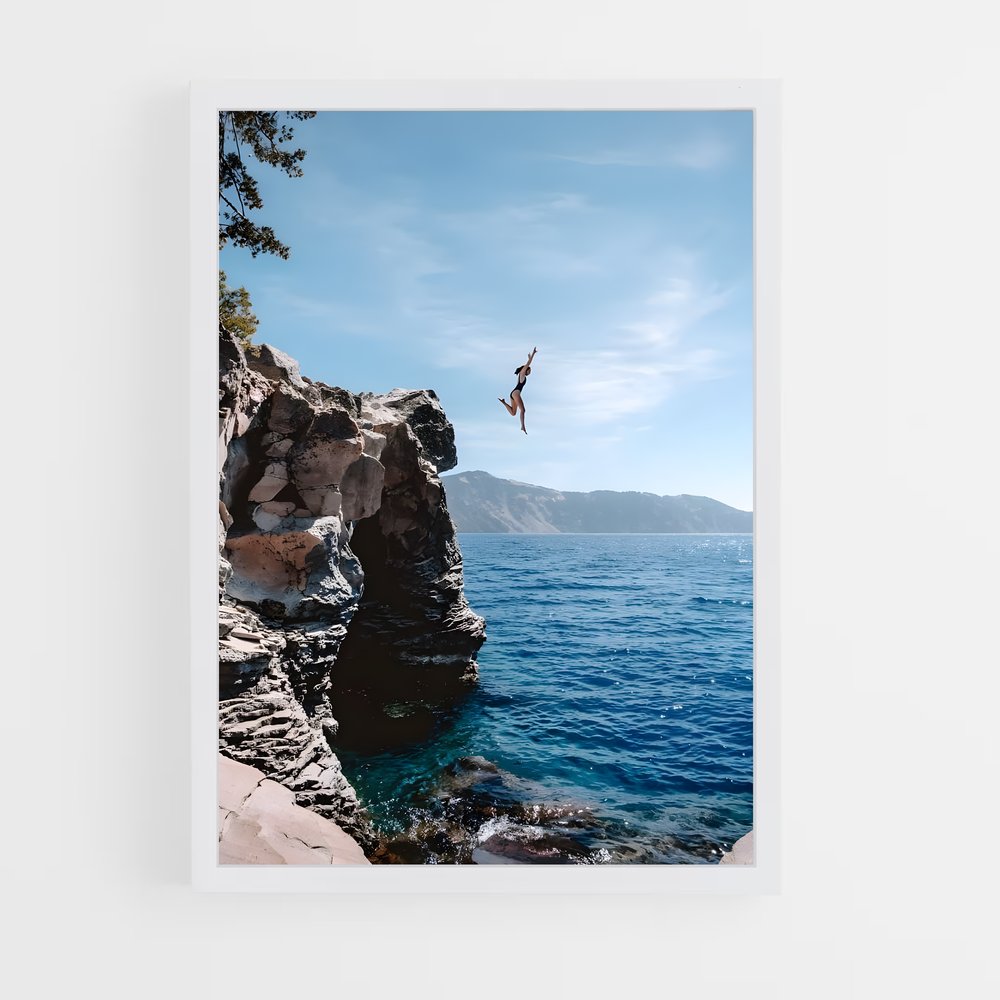 Poster Plongée Vertigineuse – affiche Plongeon de falaise (vue 3)